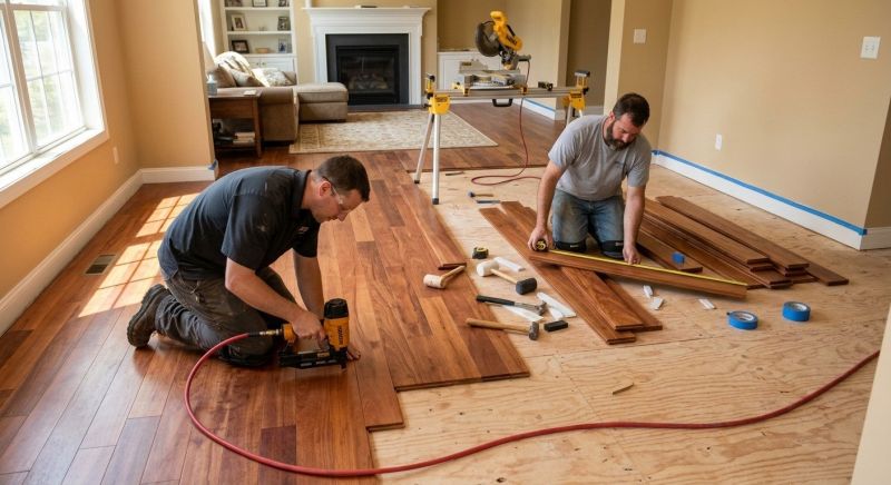 Cherry Floor Installation in Elbert County, CO