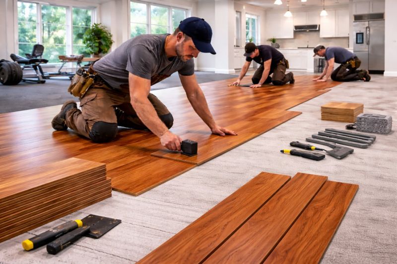 Cherry Floor Installation in Littleton, CO