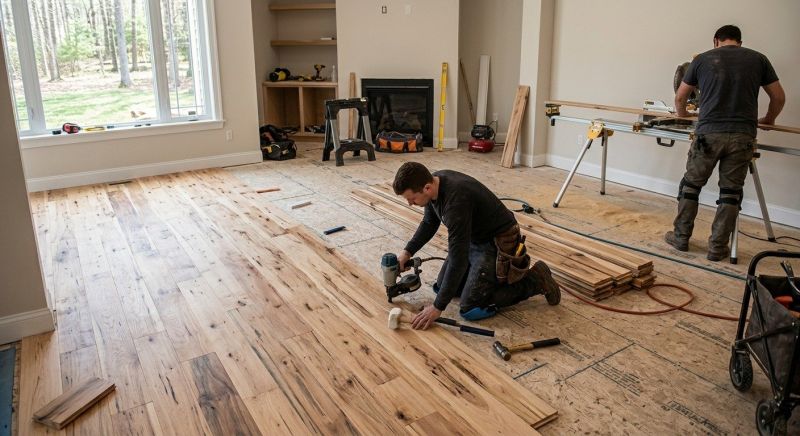 Hickory Floor Installation in Parker, CO