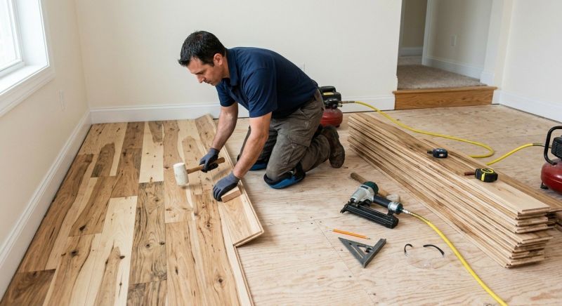 Hickory Floor Installation in Parker, CO