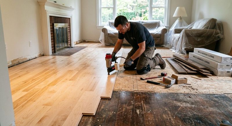Maple Flooring Installation in Elizabeth, CO