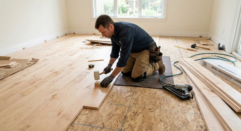 Maple Flooring Installation in Elizabeth, CO