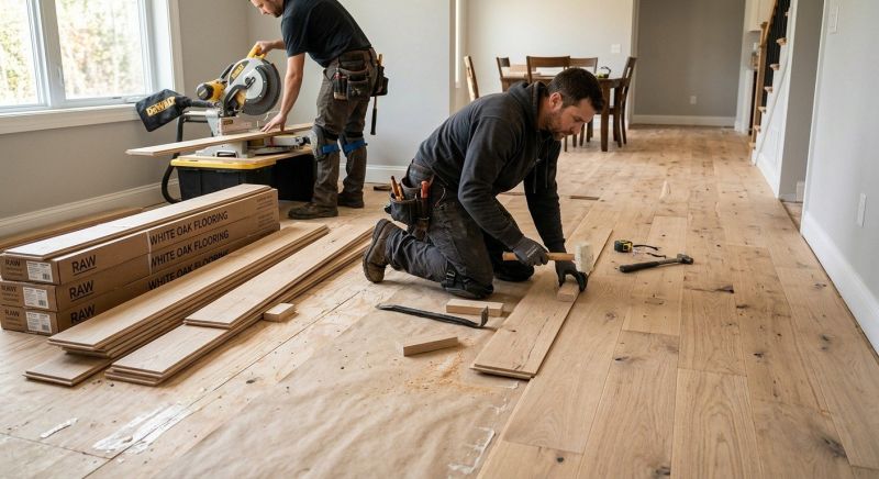 Oak Floor Installation in Aurora, CO
