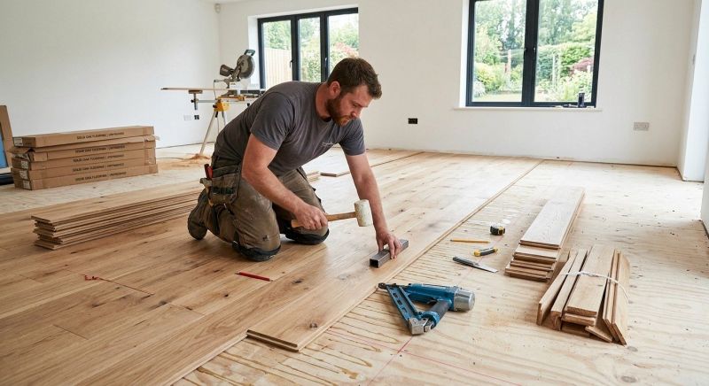 Oak Floor Installation in Larkspur, CO