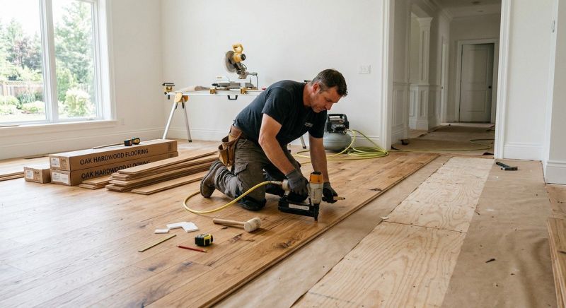 Oak Floor Installation in Parker, CO