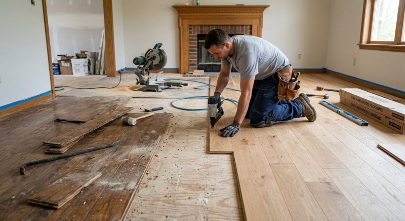 Oak Floor Replacement in Parker, CO