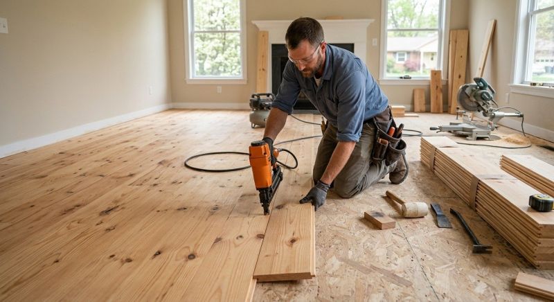 Pine Floor Installation in Parker, CO
