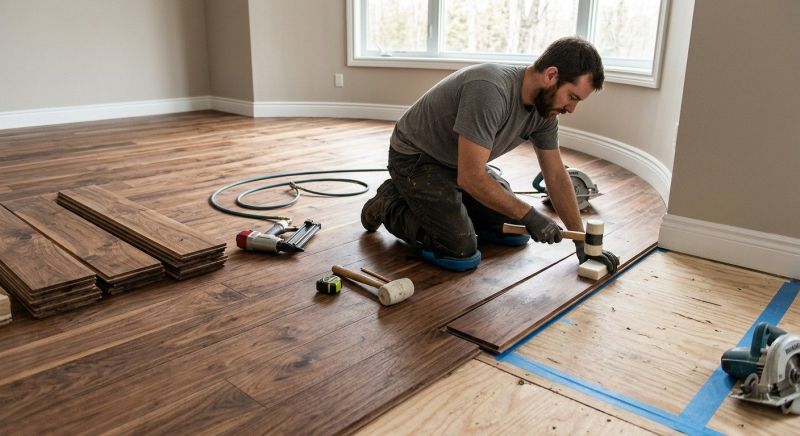 Walnut Flooring Installation in Parker, CO