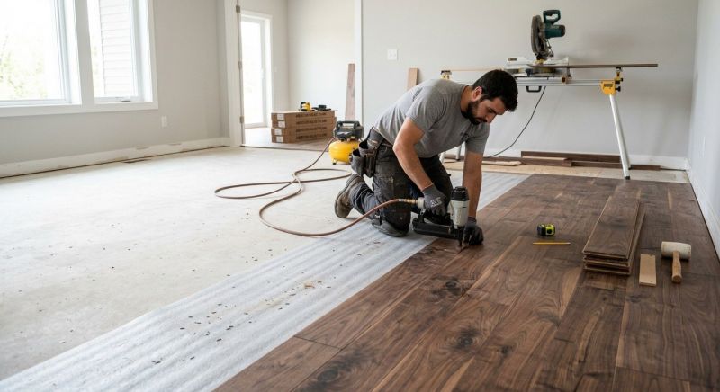 Walnut Flooring Installation in Parker, CO