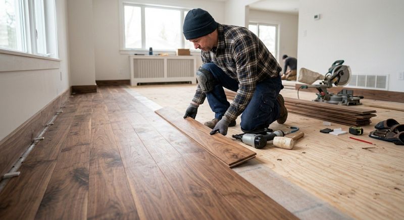 Walnut Flooring Installation in Parker, CO