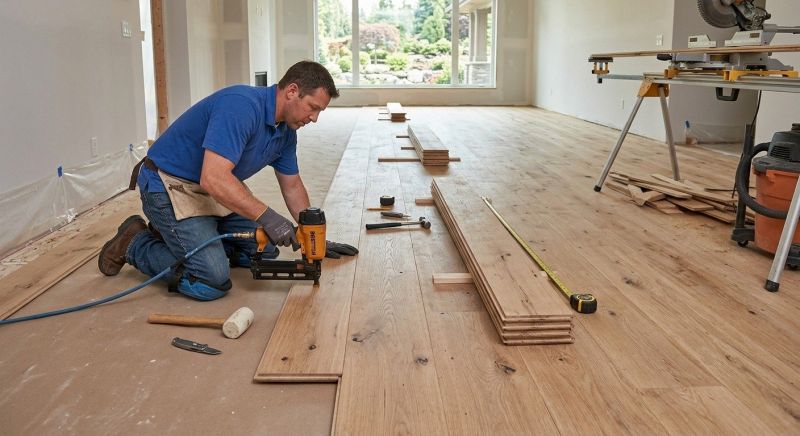 Wide Plank Floor Installation in Parker, CO
