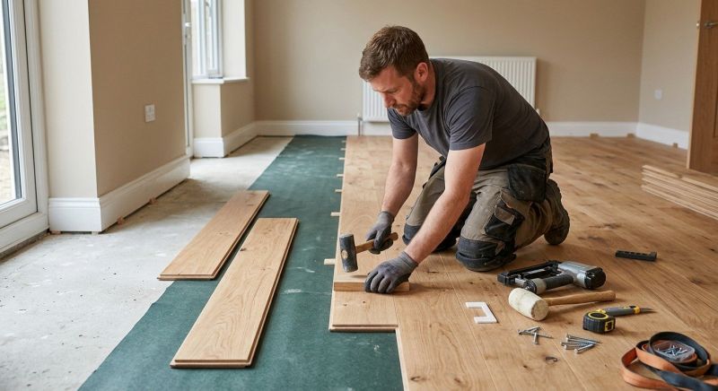 Wide Plank Floor Installation in Parker, CO